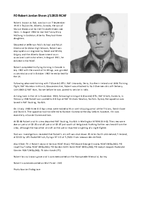 A preview of a PDF biography for Sheen, Robert Jordan